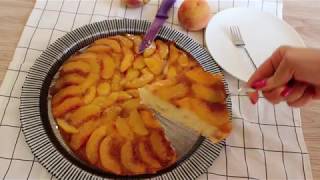 Şaftalı Piroqu ( Peach Cake) Yungul,cox dadlı və fərqli piroq hazırlamaq isteyenler üçün.