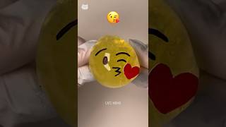 Emoji 😘 Balloon Silicone Squishy DIY - 이모티콘 😘 테이프풍선 말랑이 만들기 #shorts