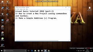 Visual Basic Programming Tutorial (part-2)