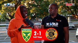 Golden Arrows 2-1 Kaizer Chiefs | Lee Baxter, What Were You Doing? 😡 | Junior Khanye