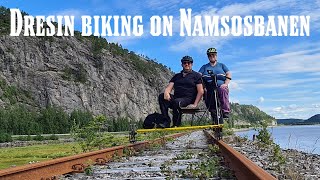 All onboard! Dresin biking on Namsosbanen