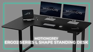 Ergo2 Series L Shape Standing Desk with Tabletop Standing Desk Installation Guide