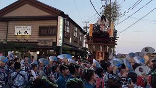 2017 佐原の大祭　ユネスコ登録記念曳き回し  下川岸×荒久  踊りの共演