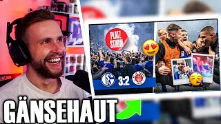 GÄNSEHAUT am GANZEN KÖRPER | Reaktion auf "PLATZSTURM + AUFSTIEGS FEIER 🥰 Schalke 04 vs Pauli VLOG"