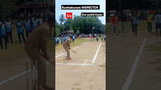 Kumbakonam INSPECTOR Hitting Six / Siva Senthil Kumar / #cricket #six #police