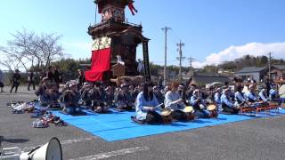 旧常滑地区祭礼2017 瀬木字 世楽車 試し曳き MAH08660こども演奏会　早船