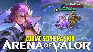 NEW SEPHERA ZODIAC SKIN | AOV 3.0 | Arena of Valor | LiênQuânMobile | 傳說對決 | 펜타스톰 | 伝説対決