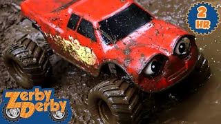 Muddy Marvels | Dirty RC Cars Roll in Mud |  Episodes | Zerby Derby