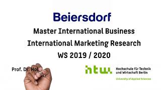 MIB HTW Berlin Beiersdorf 2019 20