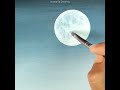 Easy Moonlight Scenery Painting #shorts