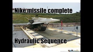 Complete Nike missile hydraulic launch sequence