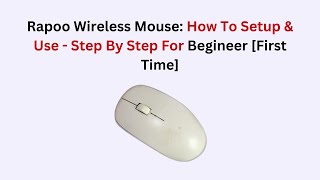 Rapoo Wireless Mouse: How To Setup \u0026 Use - Step By Step For Begineer [First Time]