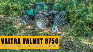 Aardenburg Delta XL 2300 forestry mulcher - Valtra Valmet 8750 tractor