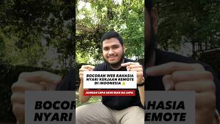 JANGAN KASI TAU SIAPA2❌ bocoran web rahasia buat nyari kerja remote. - Izan Sadida