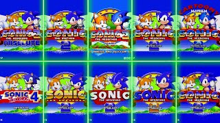 Evolution of Sonic The Hedgehog 2 Title Screen