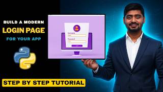 Create a Modern Login Page in Python using CustomTkinter | GUI Tutorial for Beginners
