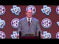 Texas A&M Head Coach Mike Elko SEC Media Days main stage