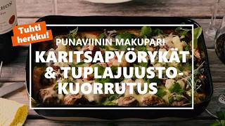 Makupari punaviinille: Karitsapyörykät punaviini-tomaattikastikkeessa