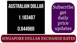 Singapore Dollar Foreign Currency Exchange Rates Today 1 January 2025