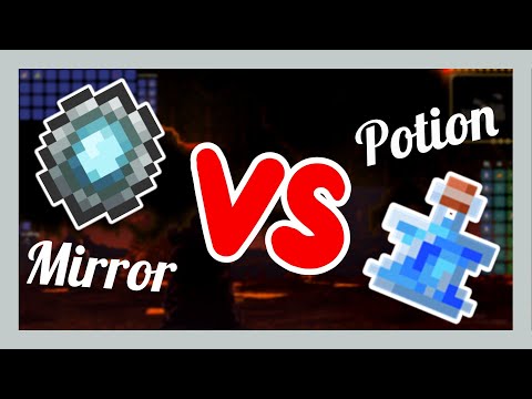 Magic Mirror Vs Recall Potion 10 Second Terraria Tip Youtube