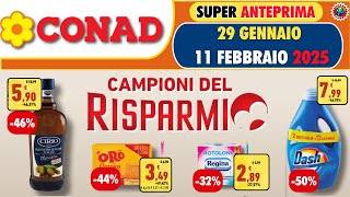 Volantino Conad dal 29 gennaio al 11 febbraio 2025  🟩⬜️🟥 #anteprima