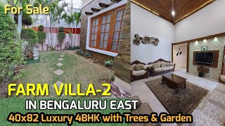 Farm Villa 2 | 4BHK Luxury Bungalow in Ramamurthy Nagar Ext Bangalore