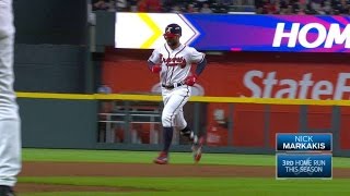 SF@ATL: Markakis slugs a two-run homer to right