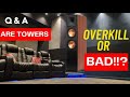 Towers as Surrounds / Rears for Home Theater |  Towers vs Bookshelves | Home Theater Gurus Setup