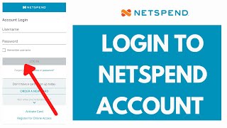 Netspend All Access Login: How to Login Netspend Prepaid Account Online