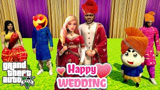 GTA 5 : Finally Franklin Got Married In Gta5 l Shinchan celebrating Franklin wedding l funny