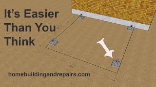 How To Create Square Layout Perimeter So You Can Locate Accurate Concrete Footings For Your New Deck