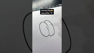 easy letter N✍️ #graffiti #tutorial #howtodraw #lettering #learningtodraw