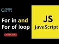 30. For In and For Of Loops in JavaScript | JavaScript Tutorial for Beginners | Web Development