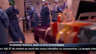 Se menține numărul mare de infecții în România