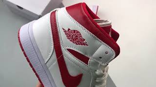 Air Jordan 1 Mid Reverse Chicago White Pomegranate