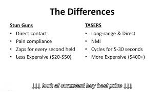 Stun Guns vs TASERs Important Differences
