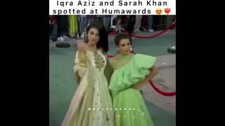 Iqra Aziz And Sarah Khan Spotted At A Hum Style Awards
