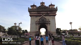 Patuxay Walking Tour | Victory Gate  |  A War Monument in the Centre of Vientiane, Laos