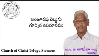 CHURCH OF CHRIST TELUGU SERMONS || Parable of the Barren Fig Tree ||అంజూరపు చెట్టును గూర్చిన ఉపమానము