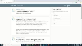 How to create personal blogging website in flask | Codersarts
