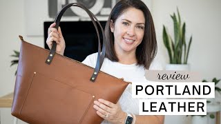 The Perfect Everyday Tote For All The Planners - Portland Leather Large Zipper Tote