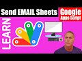 Google Apps Script Send Email how to send emails from Sheet data with Google Apps Script