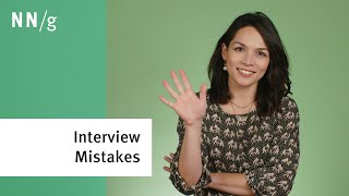 Five User Interview Mistakes to Avoid (in 5 Minutes)