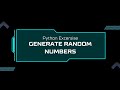 How to Generate Random Numbers in Python | Python for Beginners
