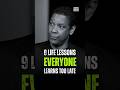 9 Life lessons everyone listens too late in life. Denzel Washington #motivation