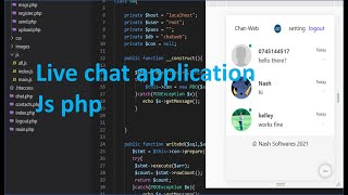 live chat with javascript and php