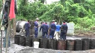 Nigerian Security and Civil Defence Corps Destroys Illegal Refinery In Kogi State