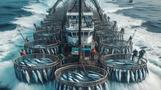 American fishermen catch billions of Cod this way -   Longline fishing Cod on the big boats