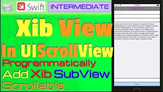 IOS , Swift , Tutorial - create an ScrollView Programmatically (UIScrollView, XIB)