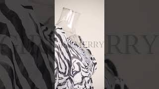 GIRLMERRY Sexy non-stretch chiffon zebra pattern printing with belt mini dress Wholesale AA020353